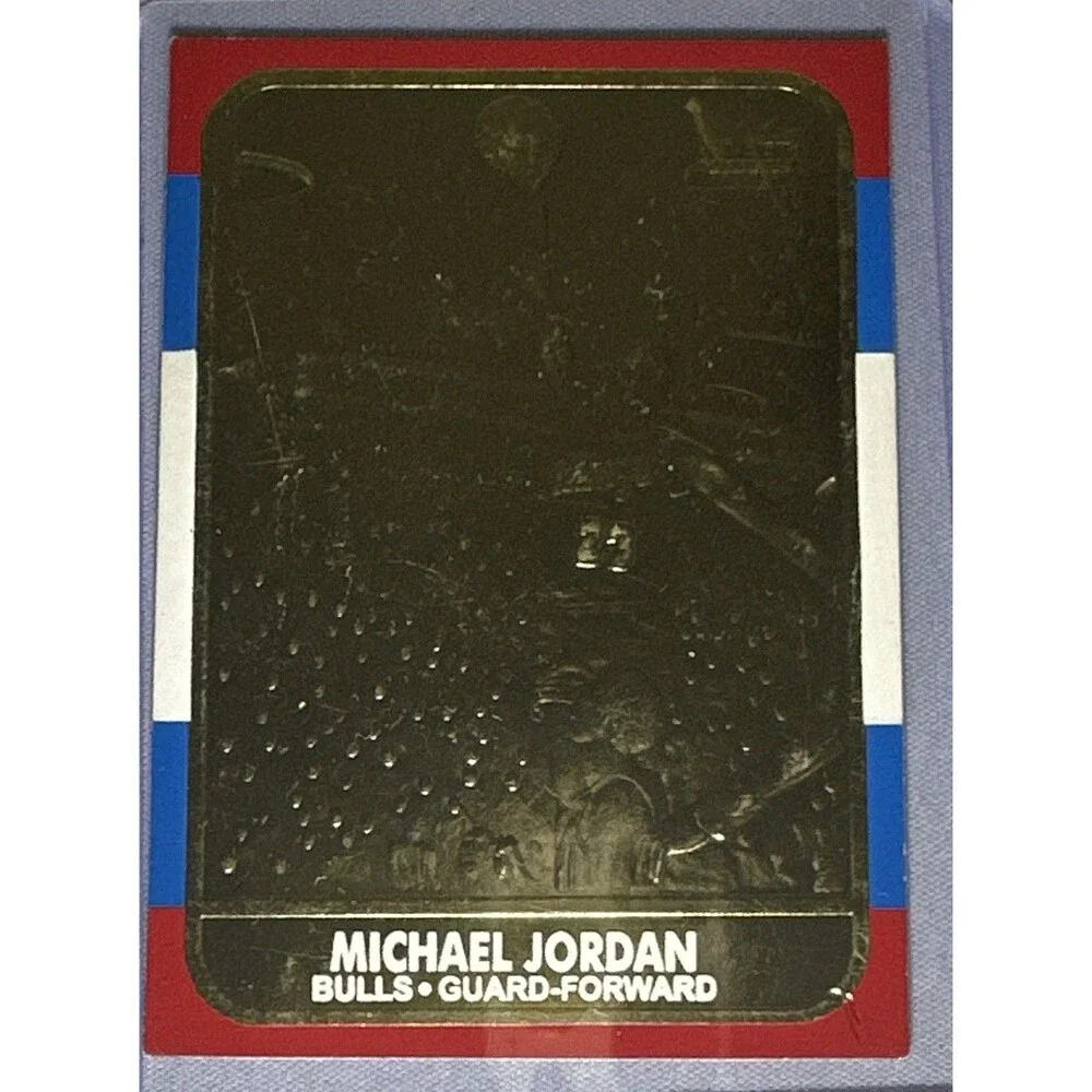1997-98 23kt Gold Card Fleer Reprints - Rookies 1986-87 Michael Jordan All Gold